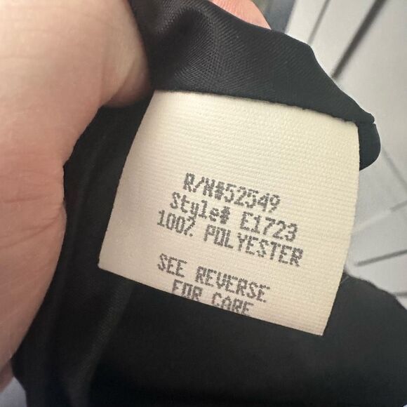 Laundry by Sheli Segal Women’s 6 Black Mesh Beaded Dress Whimsigoth Goth Mesh - Picture 5 of 5